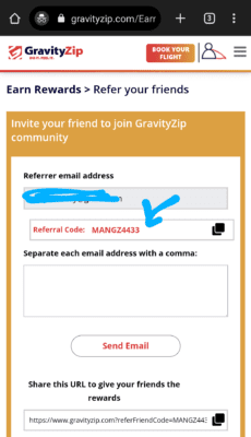 Gravityzip Referral code 