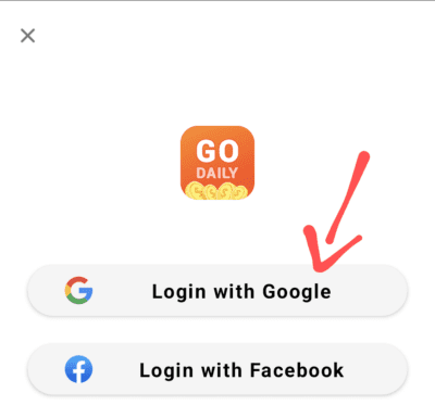 Go Daily Referral code is "SUQ985". Fake stay away 5 Create account
