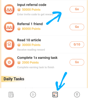 Go Daily Referral code is "SUQ985". Fake stay away 6 Input referral code