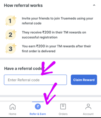 Truemeds Refer and Earn 