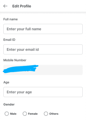Complete your profile in Truemeds 