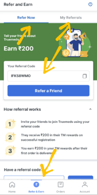 Truemeds Refer and Earn
