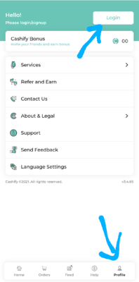 Cashify Referral Code is "CKYAPGFO". Get ₹100| Refer & Earn 2 Cashify click on Login