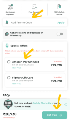 Cashify Referral Code is "CKYAPGFO". Get ₹100| Refer & Earn 8 Select Payout