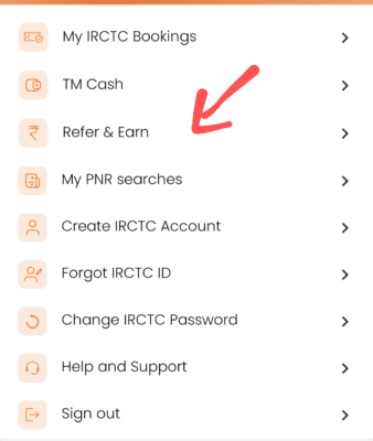 Trainman referral code is book4. Get ₹100 + Refer & Earn 7 Trainman Refer and Earn