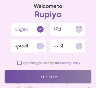 Select your preferred language 