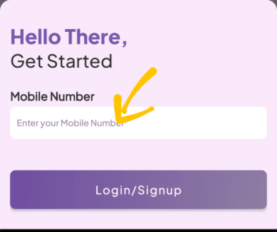 Enter your mobile number 