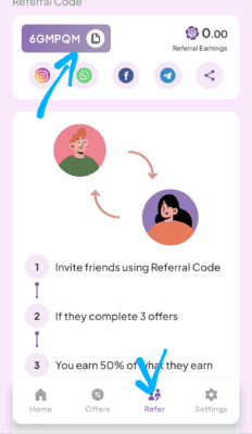 Rupiyo refer and Earn