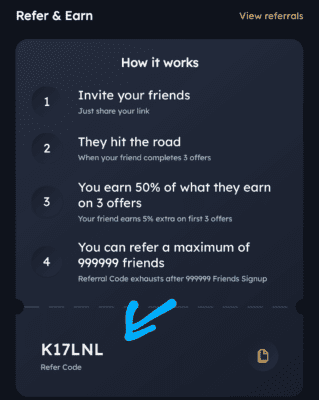 Sikka app referral code is K17LNL. 5% Extra + Refer & Earn 1 Sikka app Referral Code