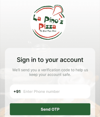 Enter Your mobile number 