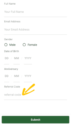 Enter La pinoz pizza Referral code