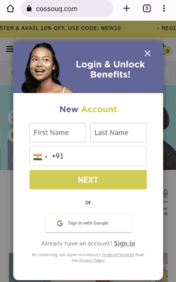 Fill Your first name and last name 