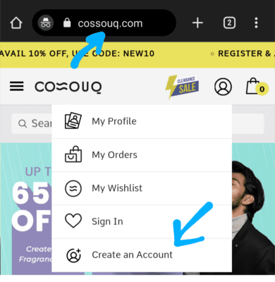 Create an account 