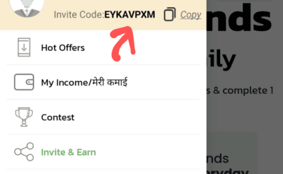 Taskbucks invite code is EYKAVPXM. Get ₹25 + Refer & Earn 1 Taskbucks Invite Code