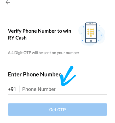 Enter your mobile number 