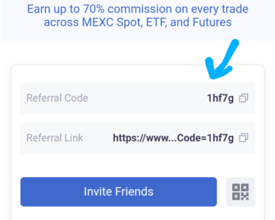 Mexc Referral code 