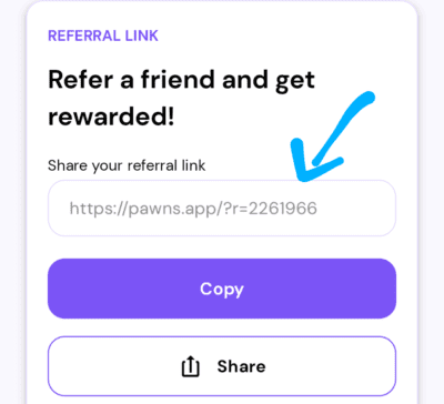 Pawns app Referral code