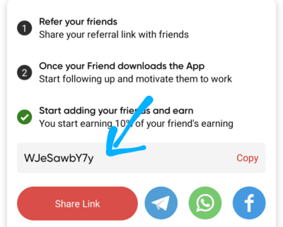Pick my work referral code
