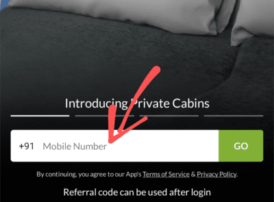 Enter Your Mobile number 