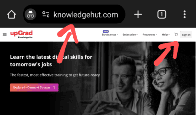 knowledgehut referral code is 651LGHSY. Refer & Earn 5% 2 Click on Signin