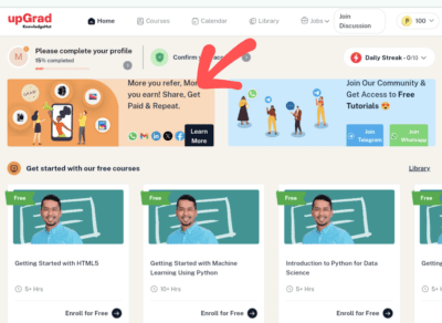 knowledgehut referral code is 651LGHSY. Refer & Earn 5% 5 KnowledgeHut Refer and Earn