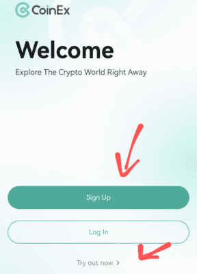 coinex referral code is "74h6s". Refer & Earn upto 40% 2 Click on Signup