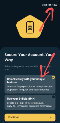 Secure your Account with Fingerprint