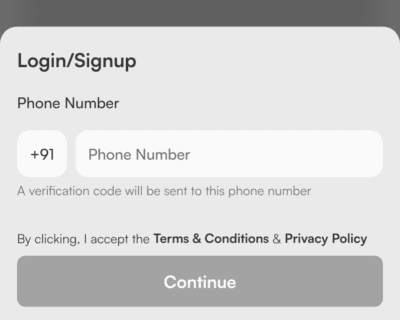 Enter your mobile number 