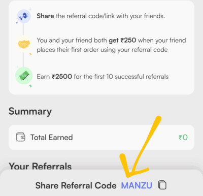 Knot Referral code