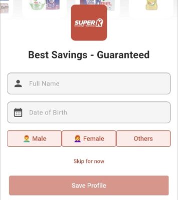 Fill your name and date of birth