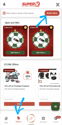 Superk app refer and earn