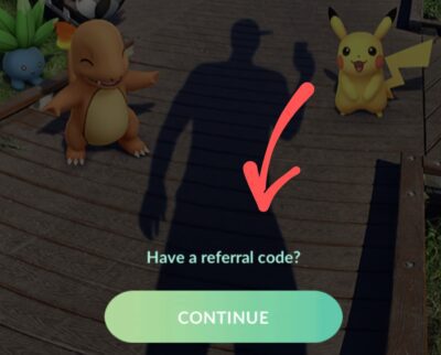 Enter pokemon go referral code 