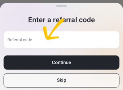 Enter Banza Referral Code