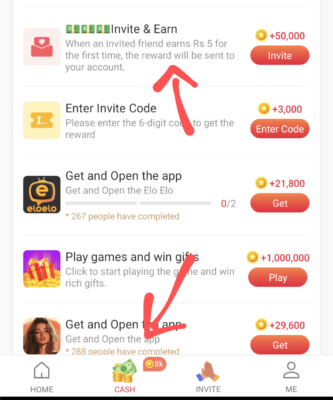 Vidmate cash Refer and earn